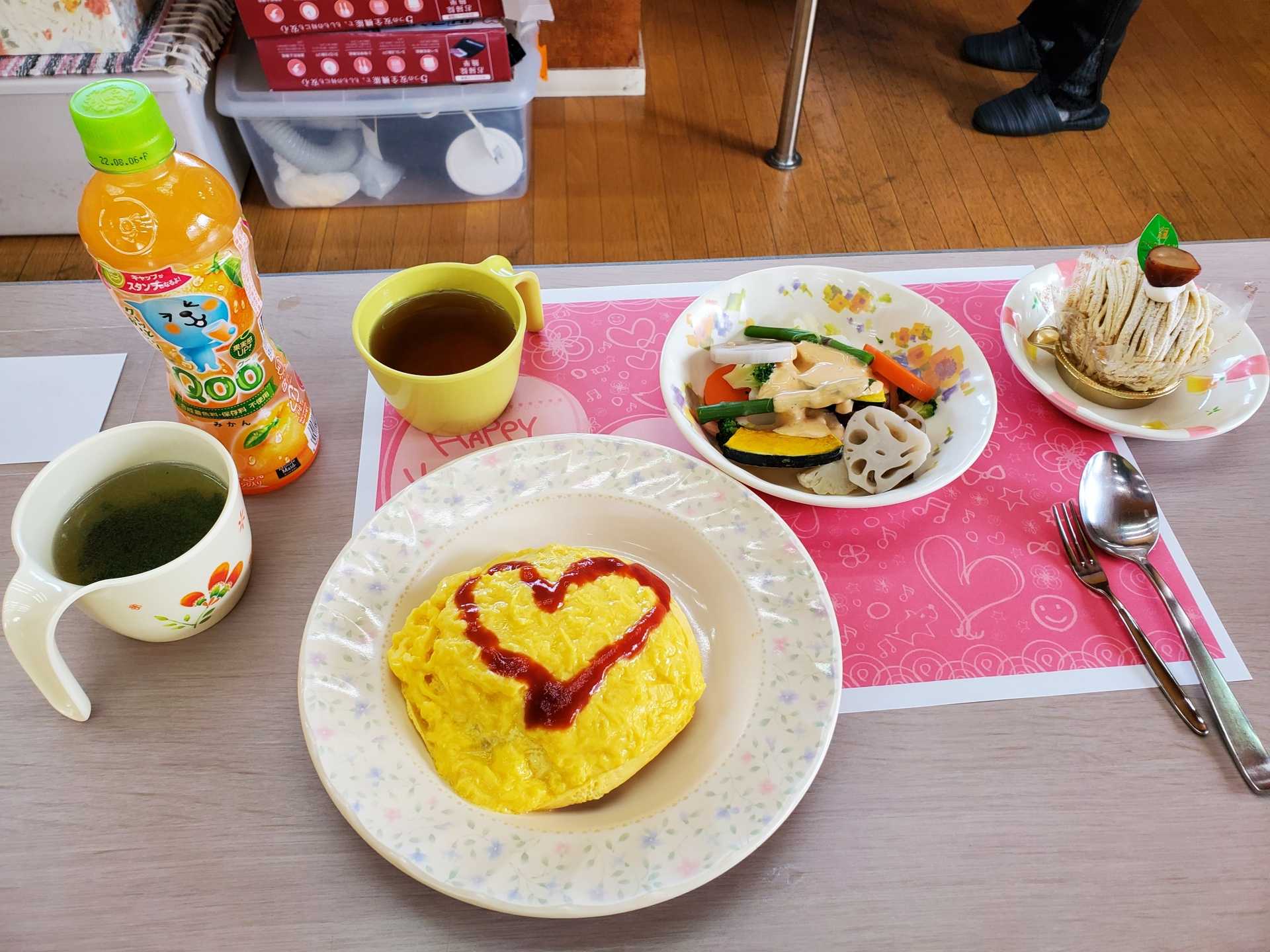 サンメッセしんわ・しんわやえくぼ　バレンタインランチ