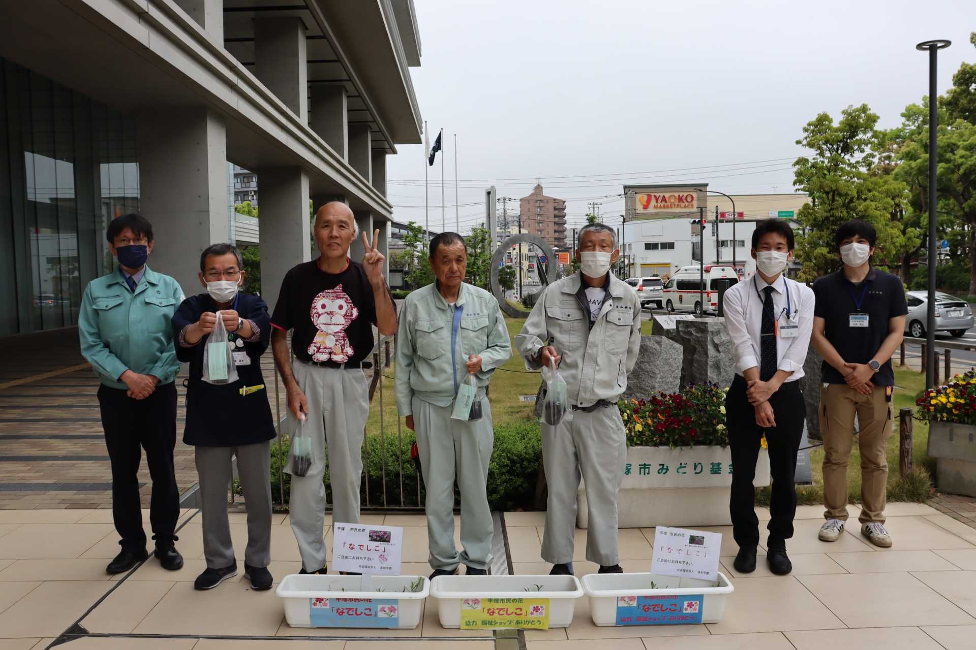 平塚市民の花『なでしこ』の苗をお届けしています!