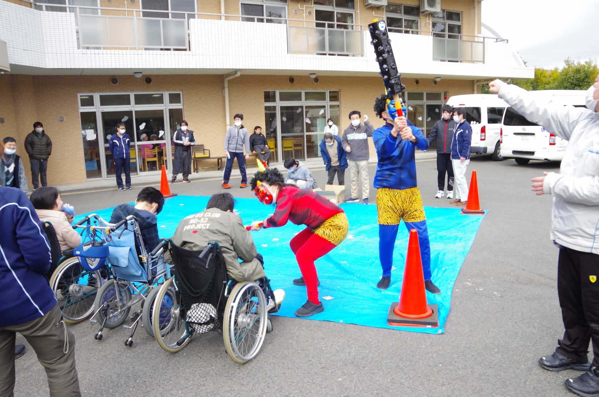 進和万田ホーム 豆まき